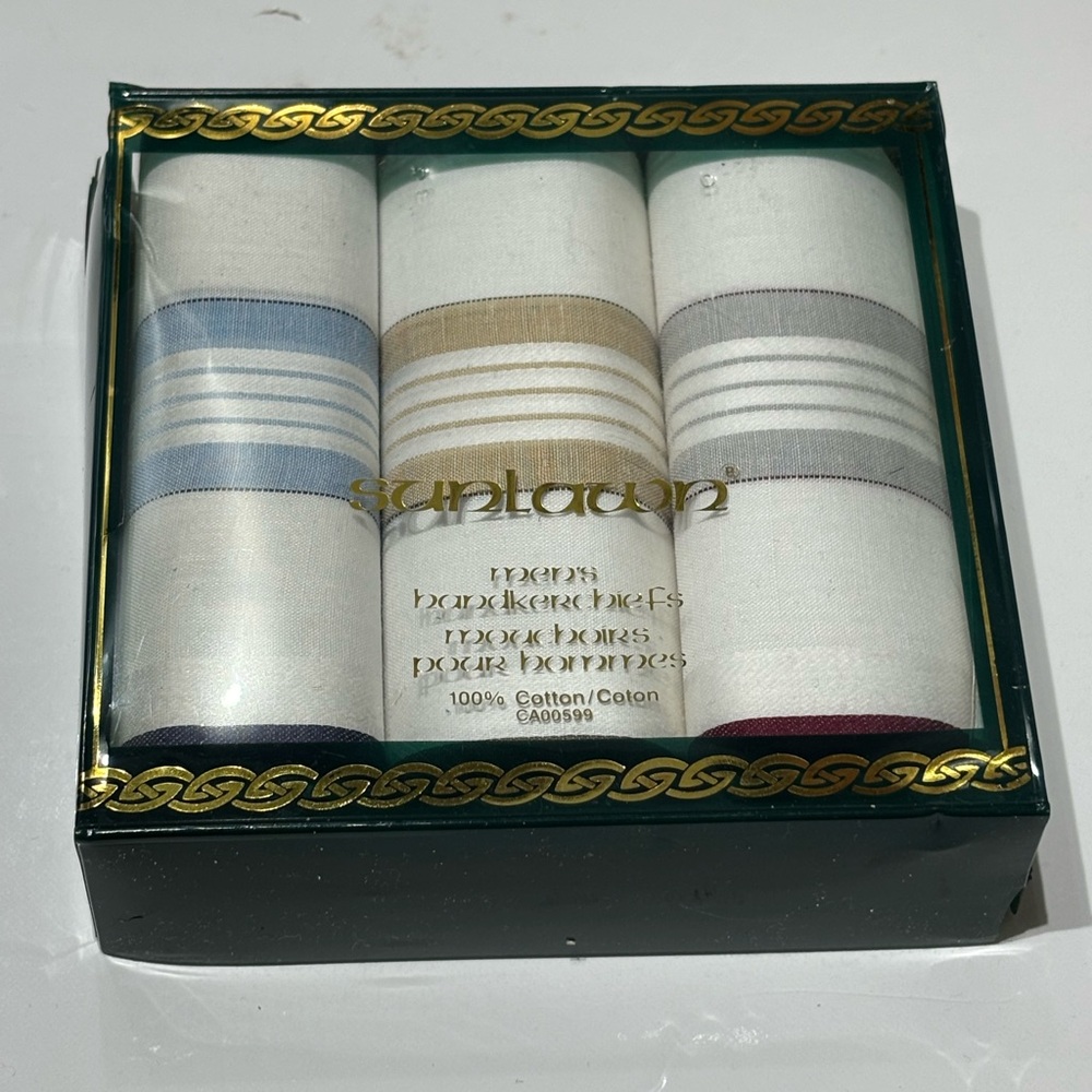 New Sunlawn Men's Handkerchiefs - Blue, Yellow, Gray